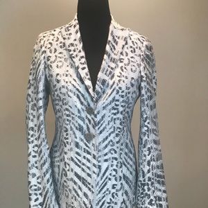 Zanella Black & White Blazer